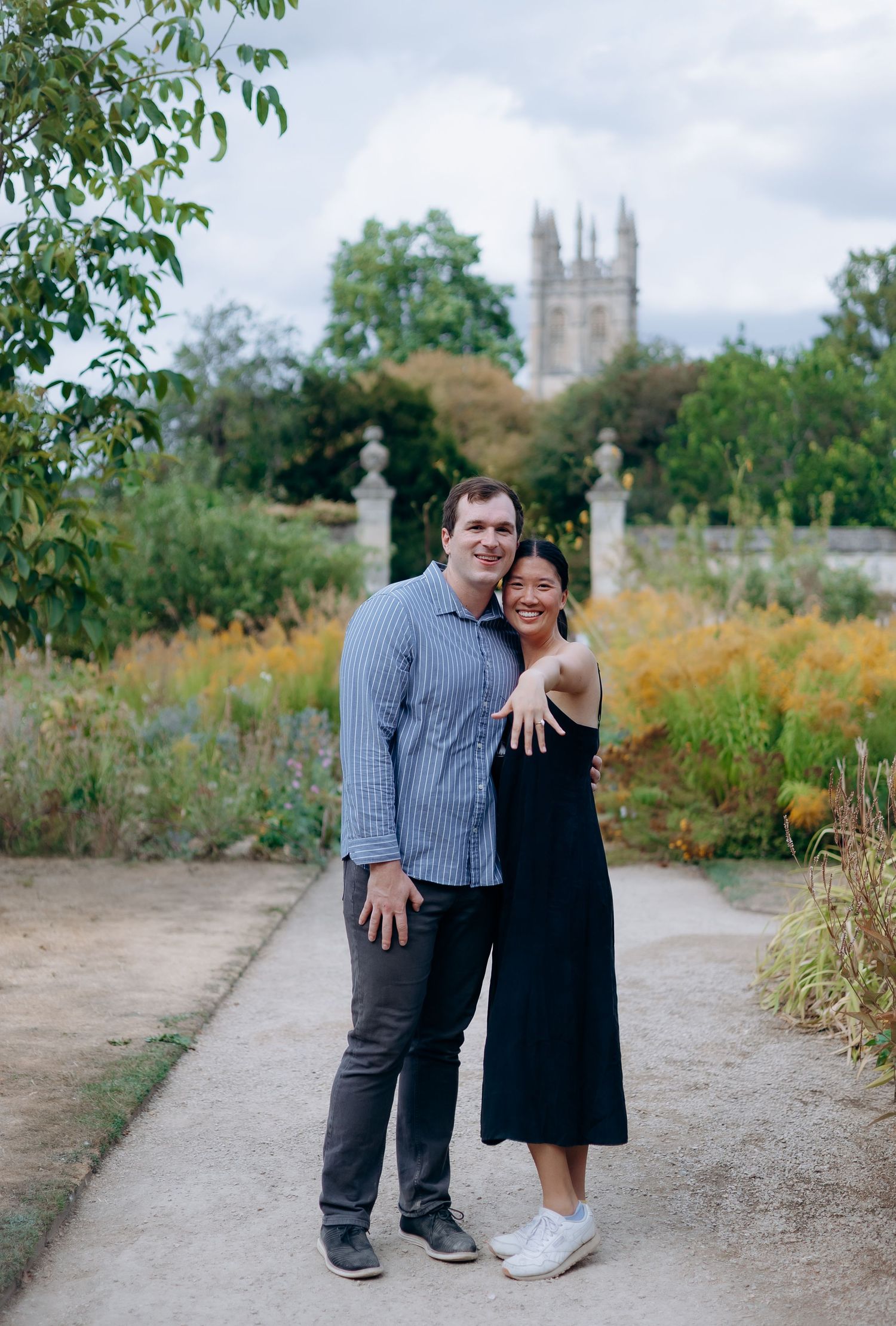 Cotswolds engagement photography after a proposal.