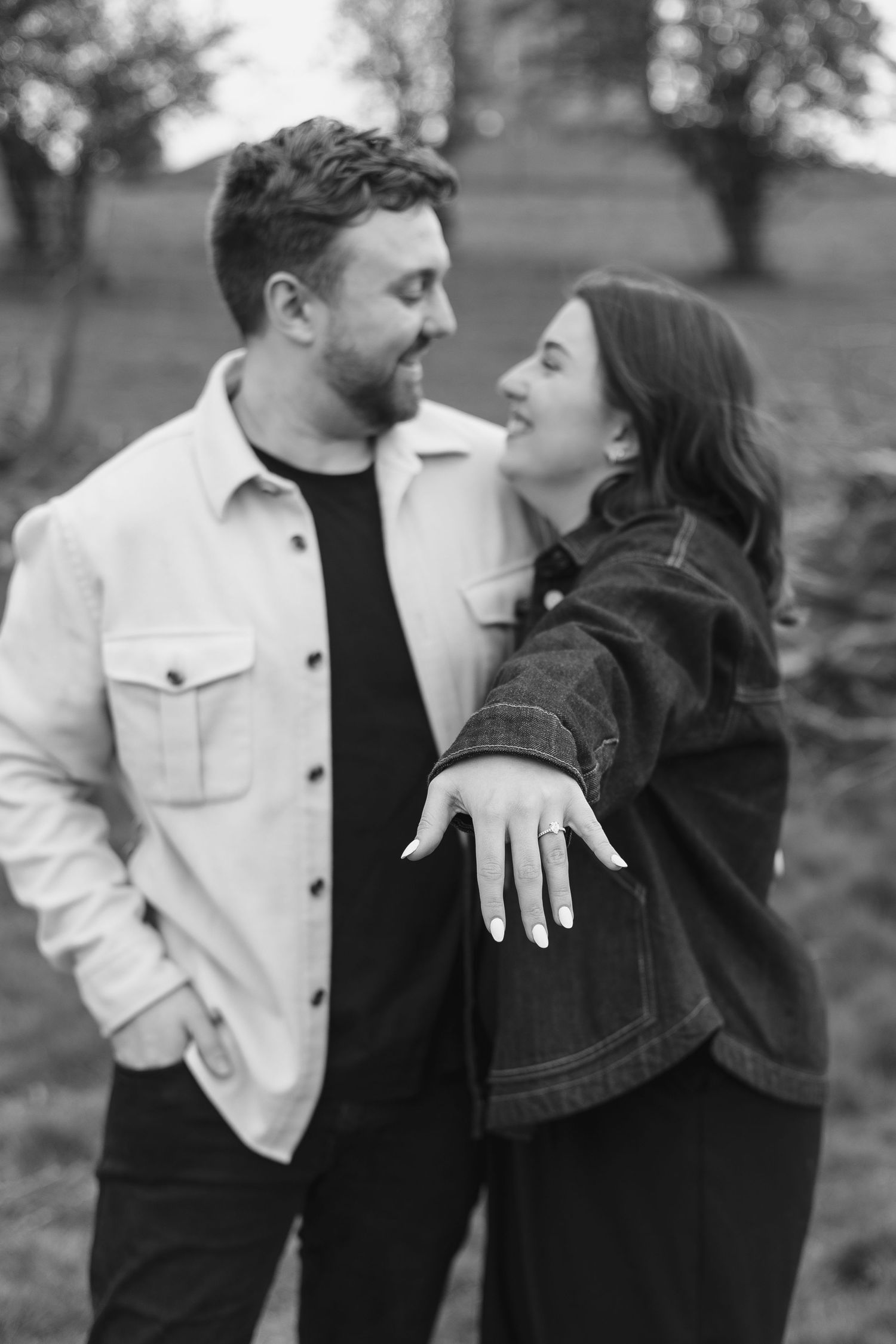 Proposal photography at Broadway Tower, Cotswolds.