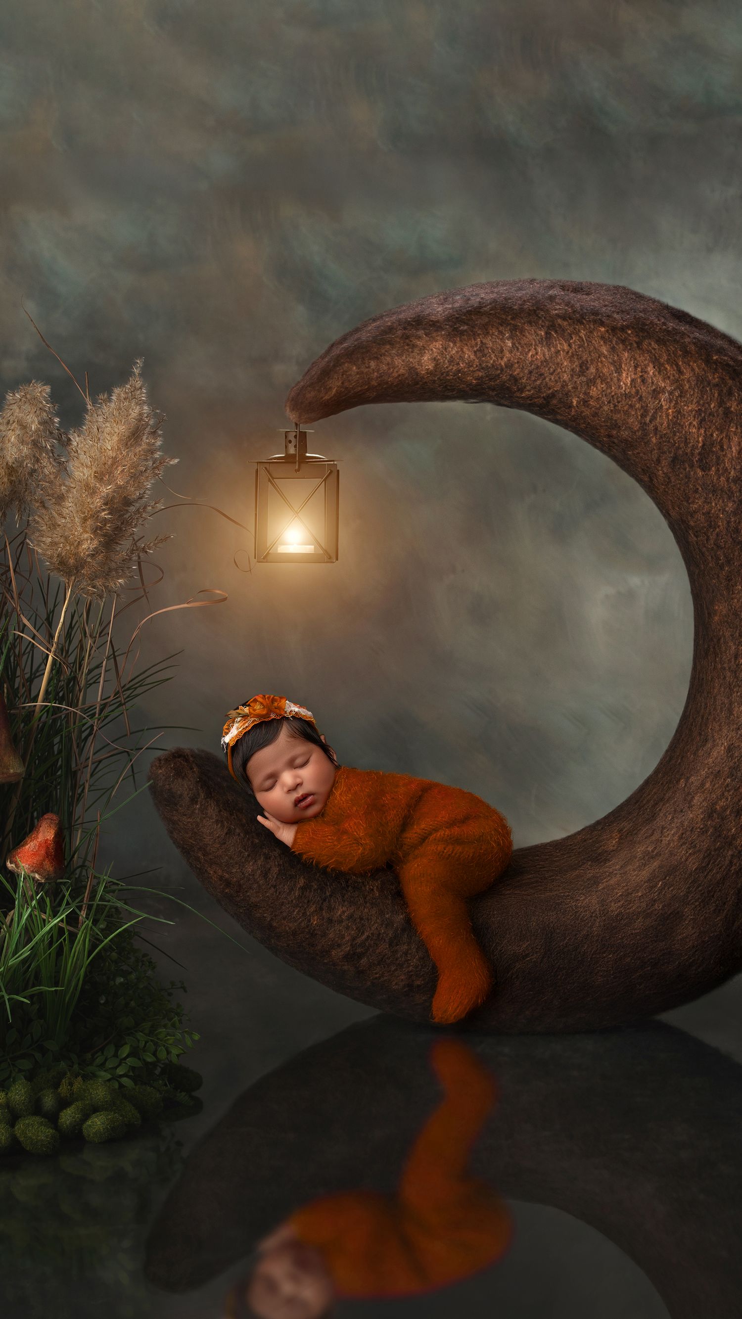 Professional newborn photography session for a week-old baby in Hillingdon