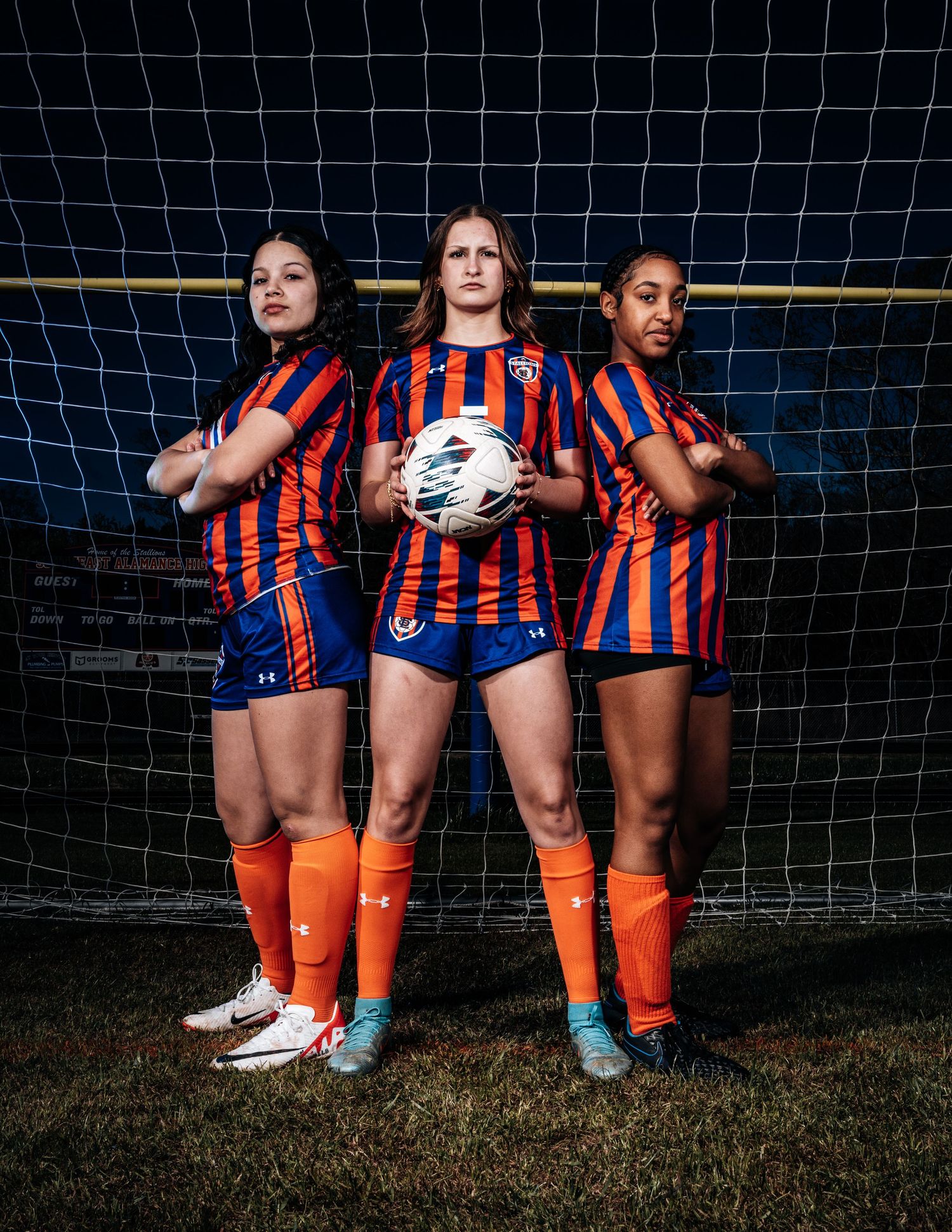 Soccer Media Day Portrait by Alpha Collective Sports Photo & Film Co. Graham, North Carolina