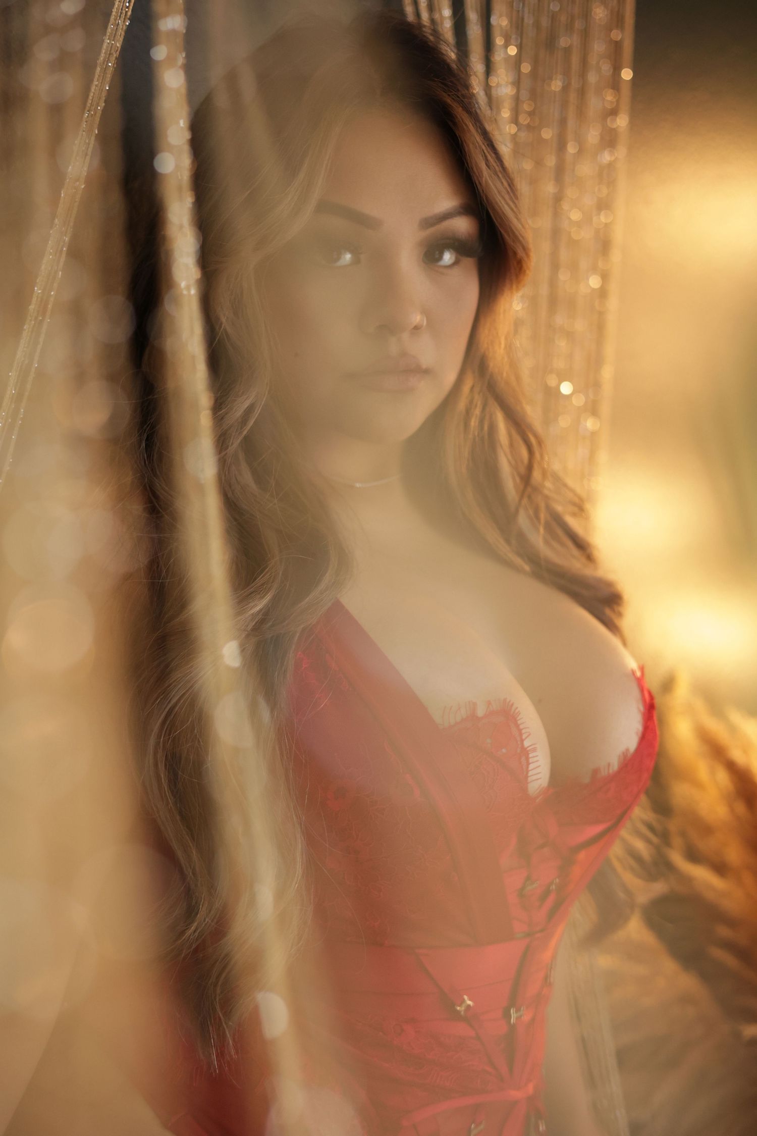glowing womens protraits taken in a private boudoir studio in chino hills, ca