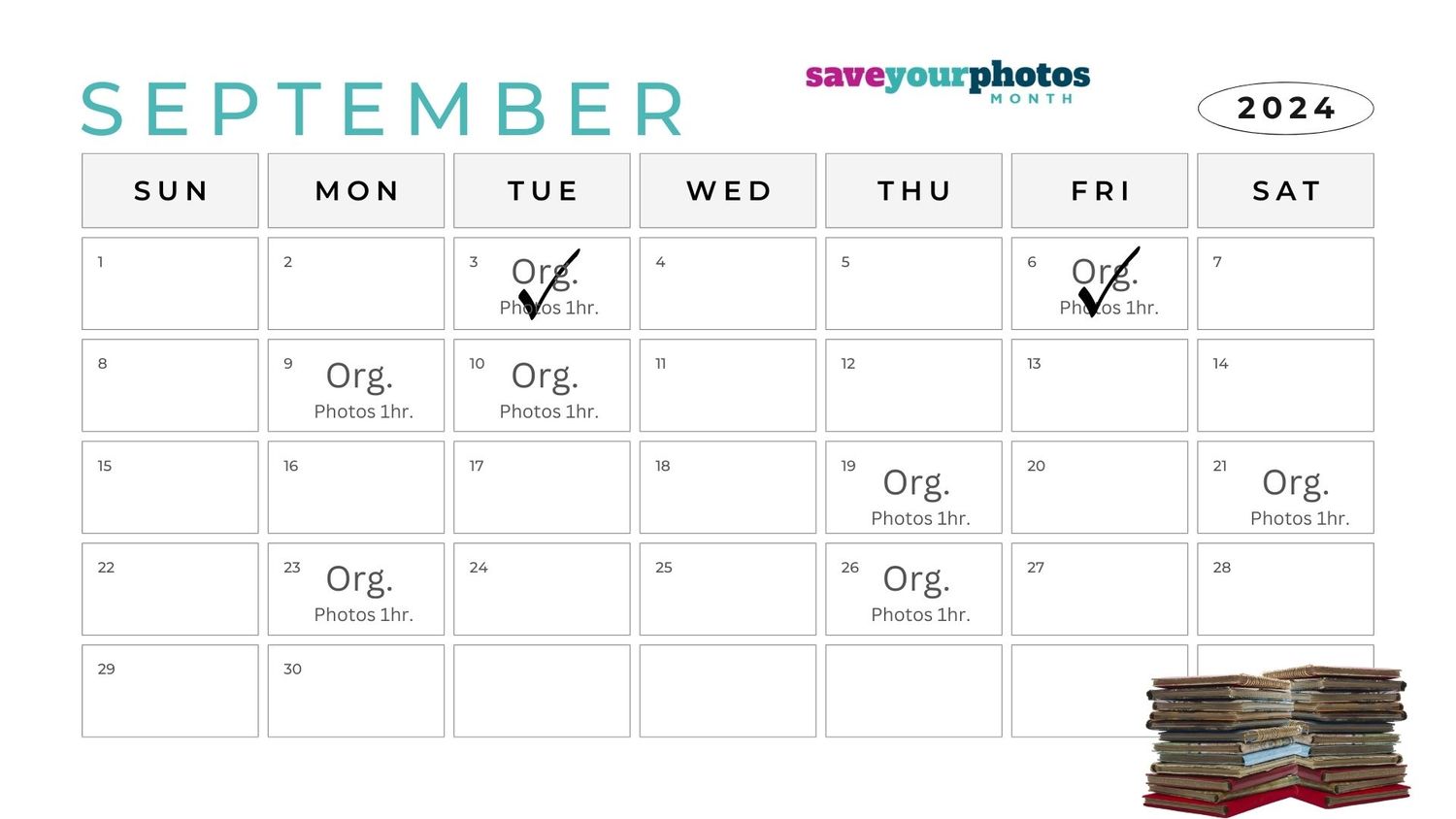 picture of organizing you photos