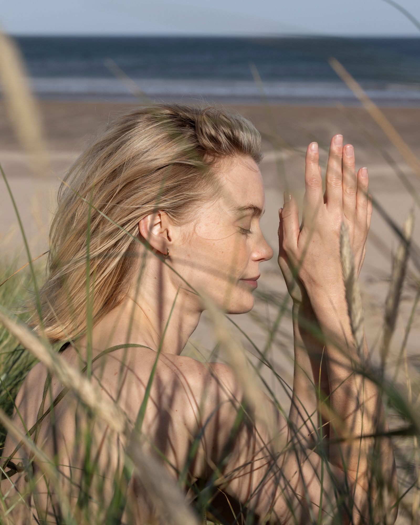Kohler Waters Spa photoshoot on the beach.The Old Course Hotel St Andrews. Hotel Photographer, Susie Lowe