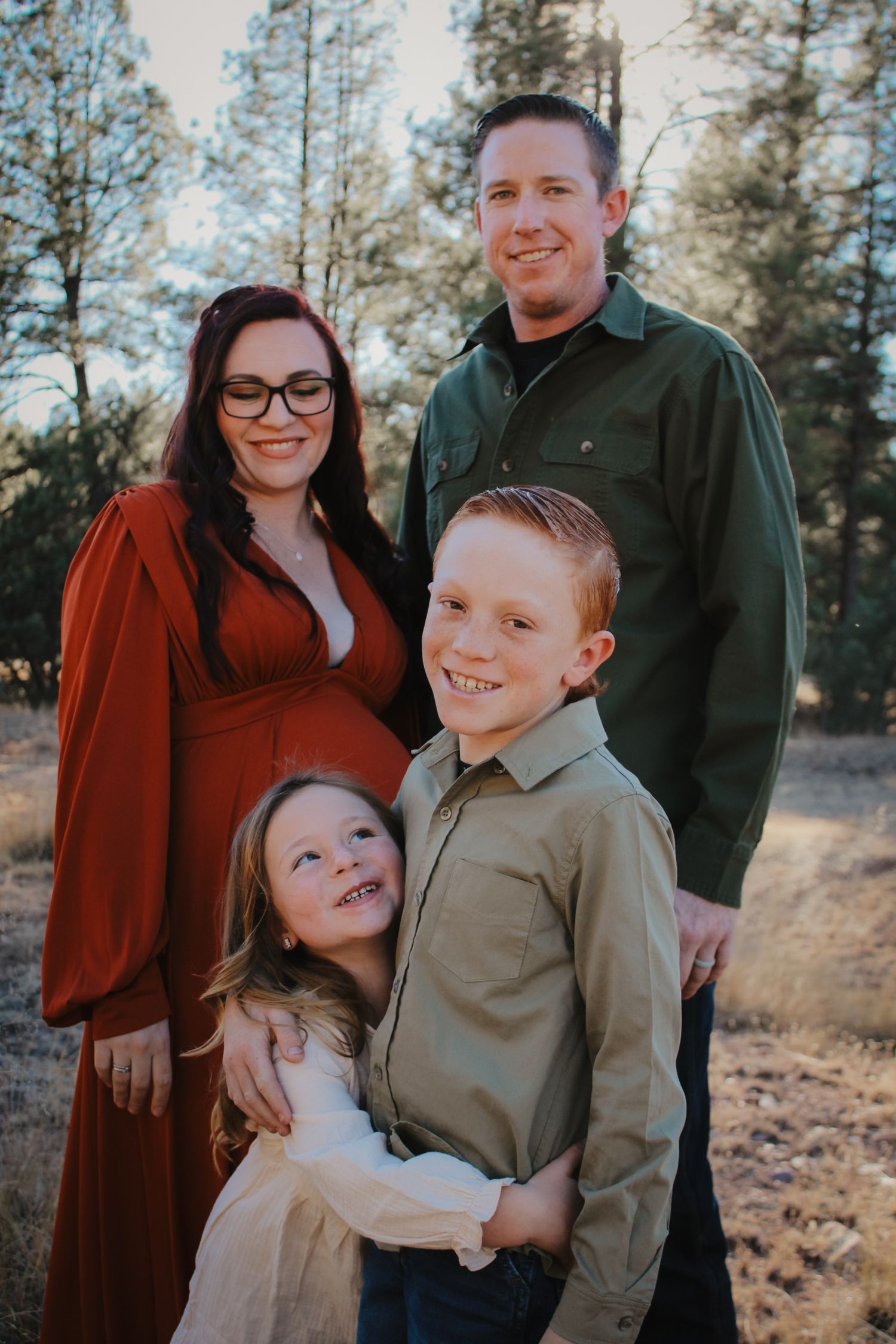 Maternity Photography Couple Payson AZ Nature Photography Outside photos Creek Photography Gila county Photography Senior Session