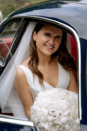 beautiful candid and cinematic photo with a bride