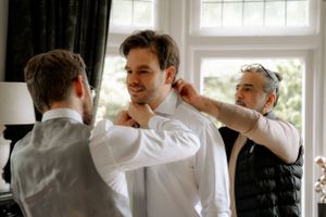 groom getting ready