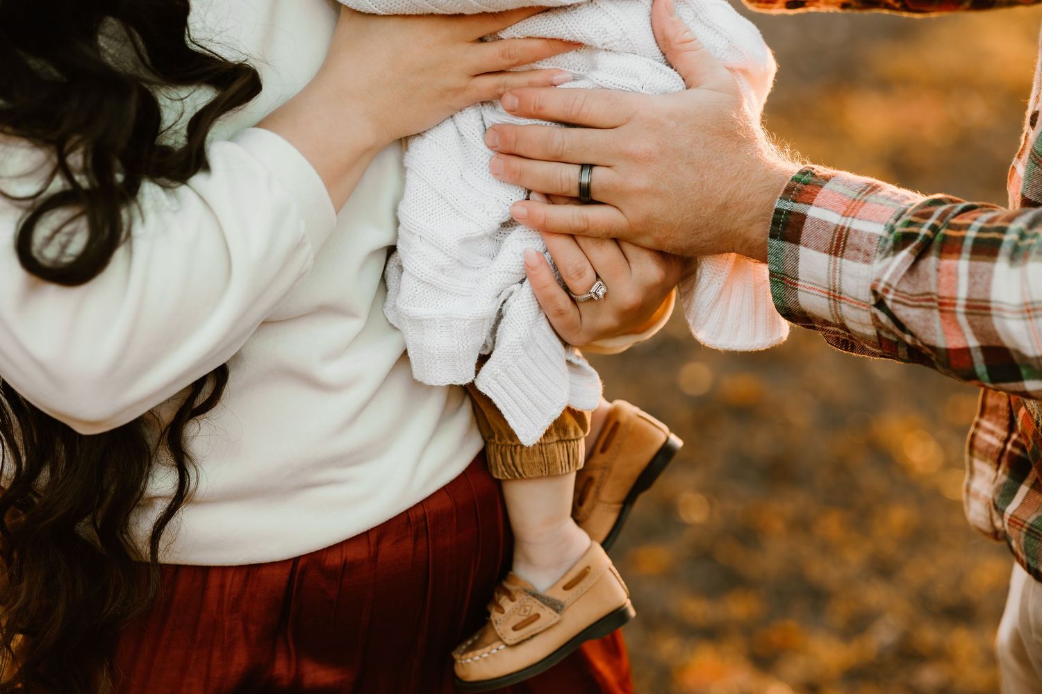 Family in the fall
