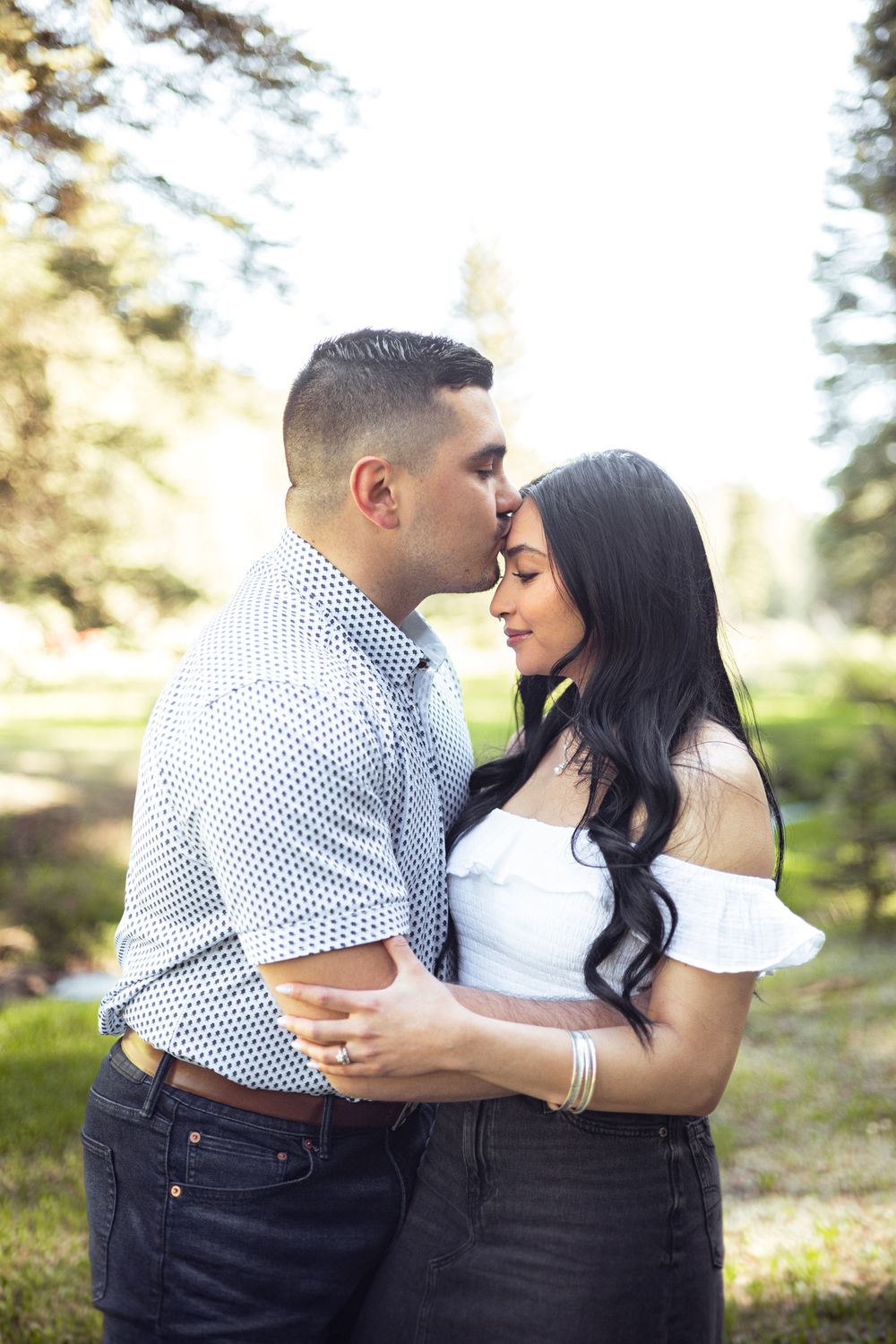 Kiss Celebrating Engagement
