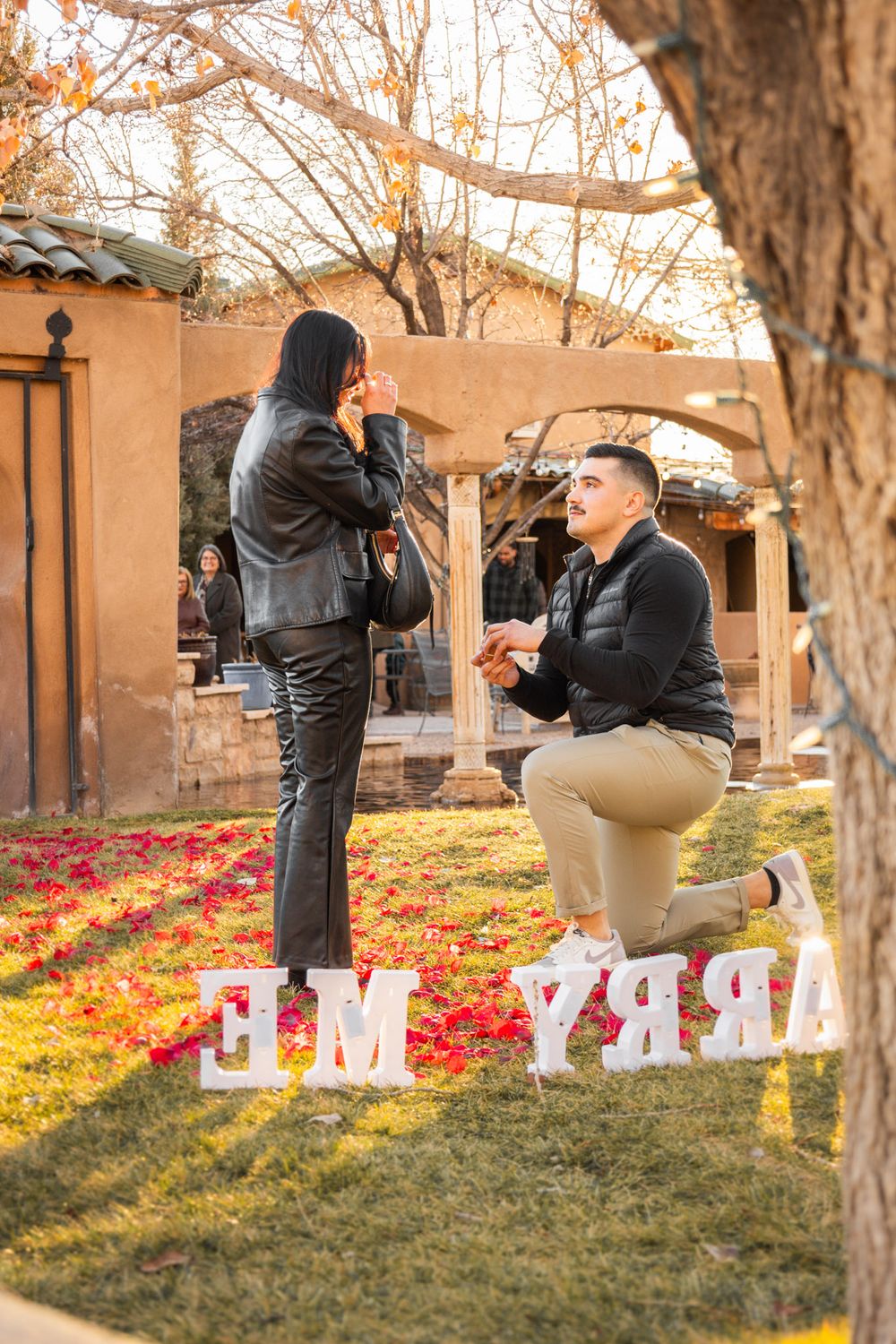 Surprise Engagement Will you Marry Me moment by Memorari Portrait