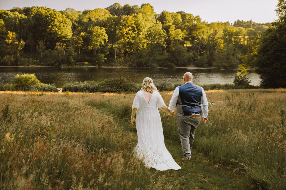 Fonthill Estate wedding venue near salibury with Lake view, Documentary wedding photographer Wiltshire.