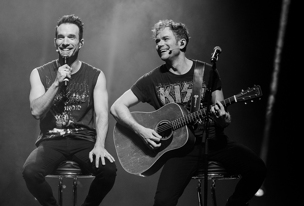 Peter och Bruno i oh what a night I Globen. Fotograf Rebecca Nordin.