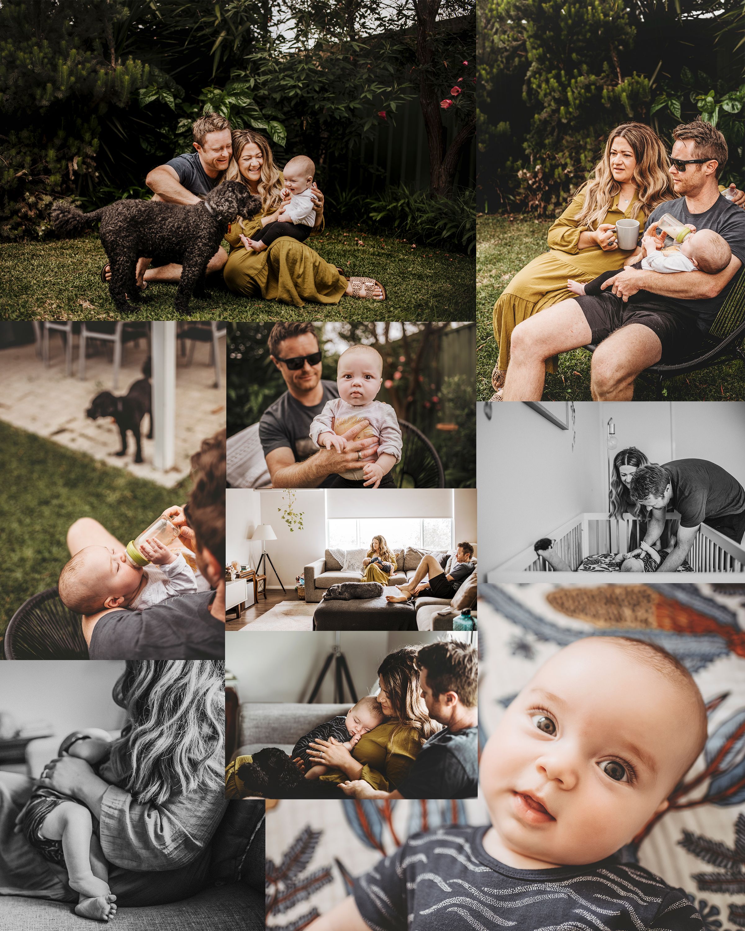 At home lifestyle session with baby
