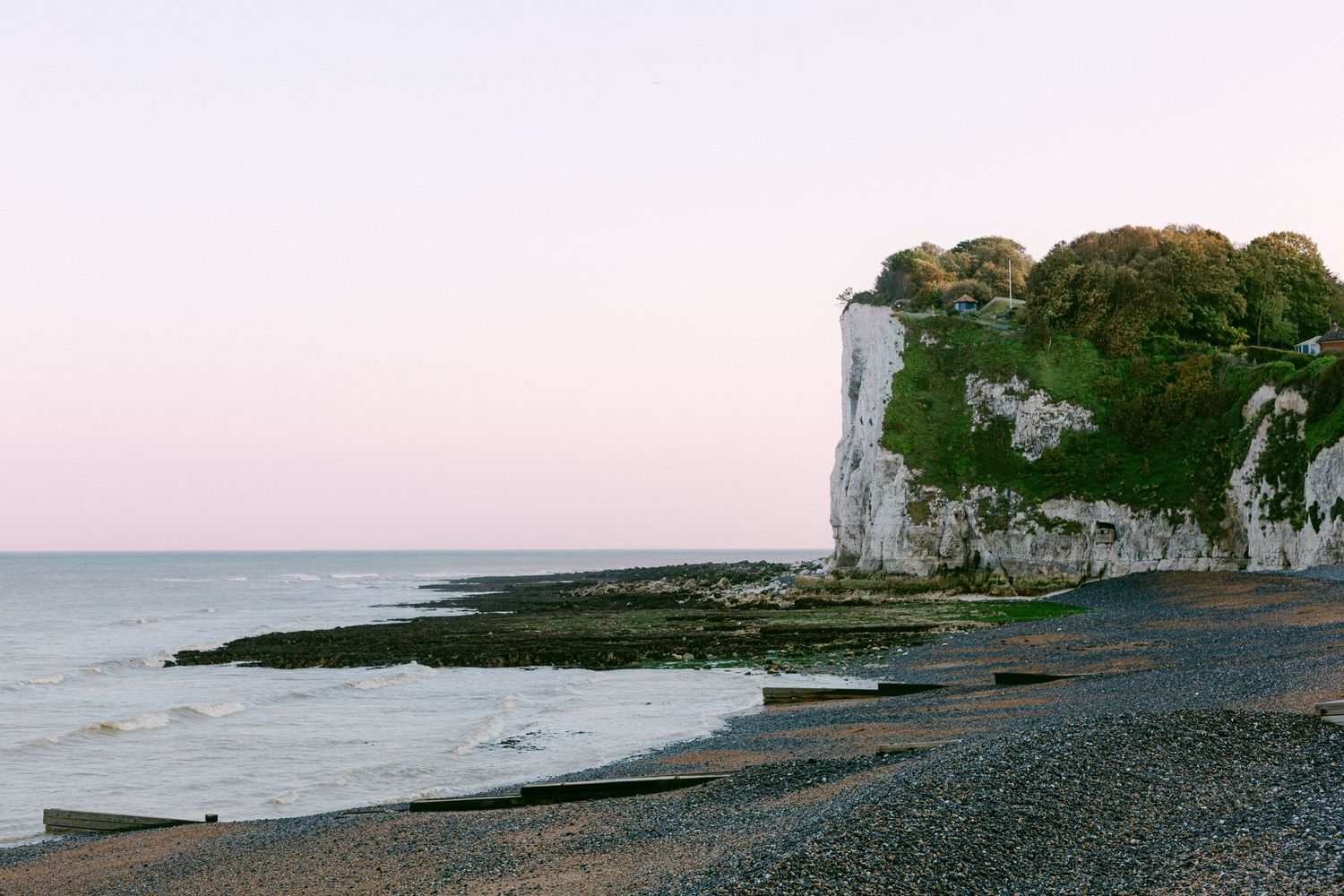 Sunset image of St Margaret's Bay in Kent.