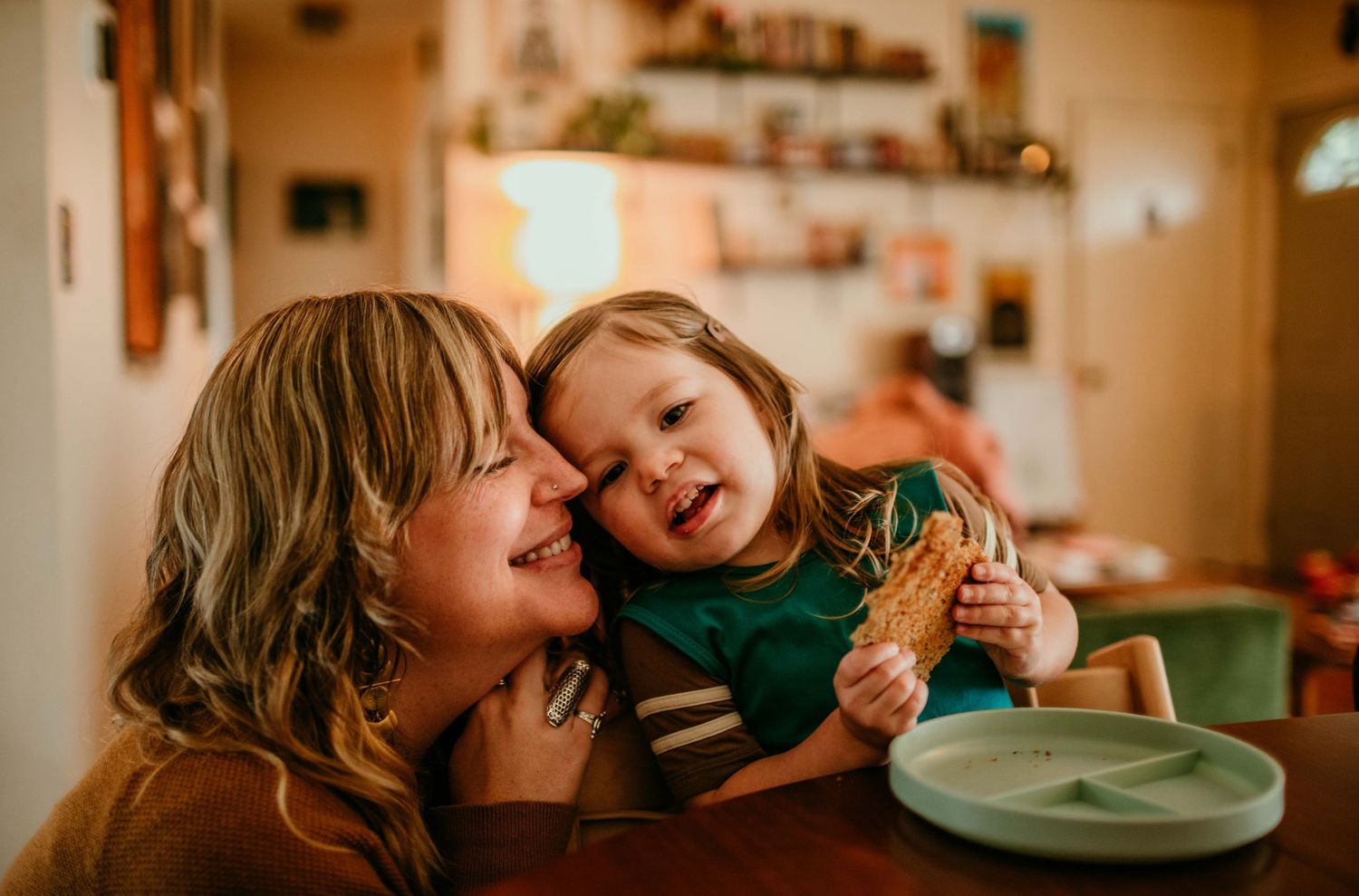 mother and child smile for photo portland oregon family photographer kimberly marie kimble