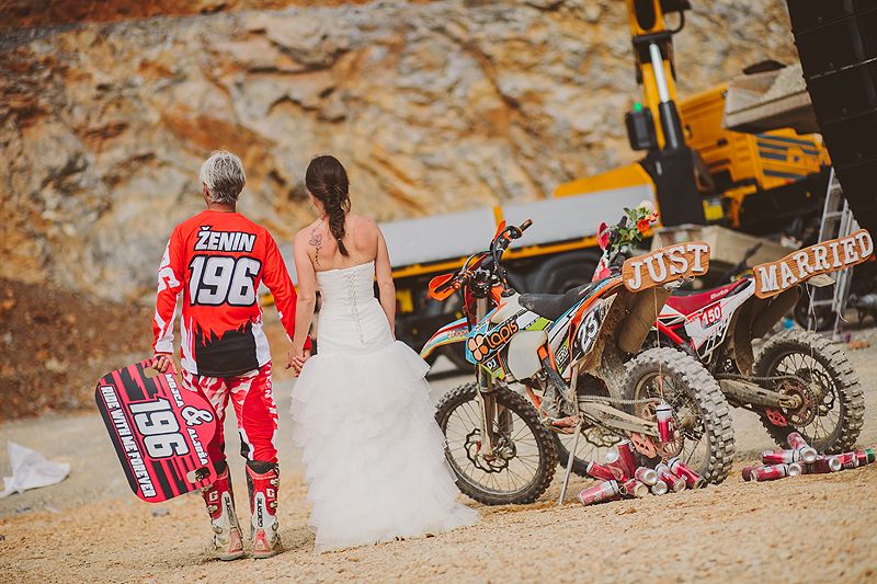Wedding Photography at quarry in Vrhnika, Slovenia
