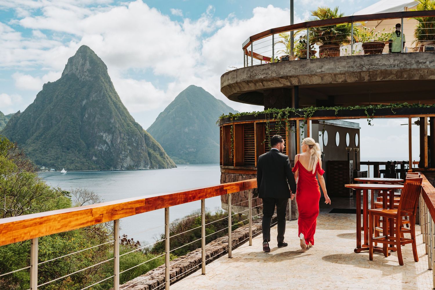 St Lucia wedding - Jade mountain wedding