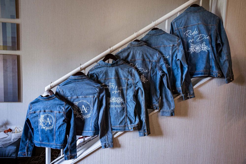 custom denim jackets for bridesmaids