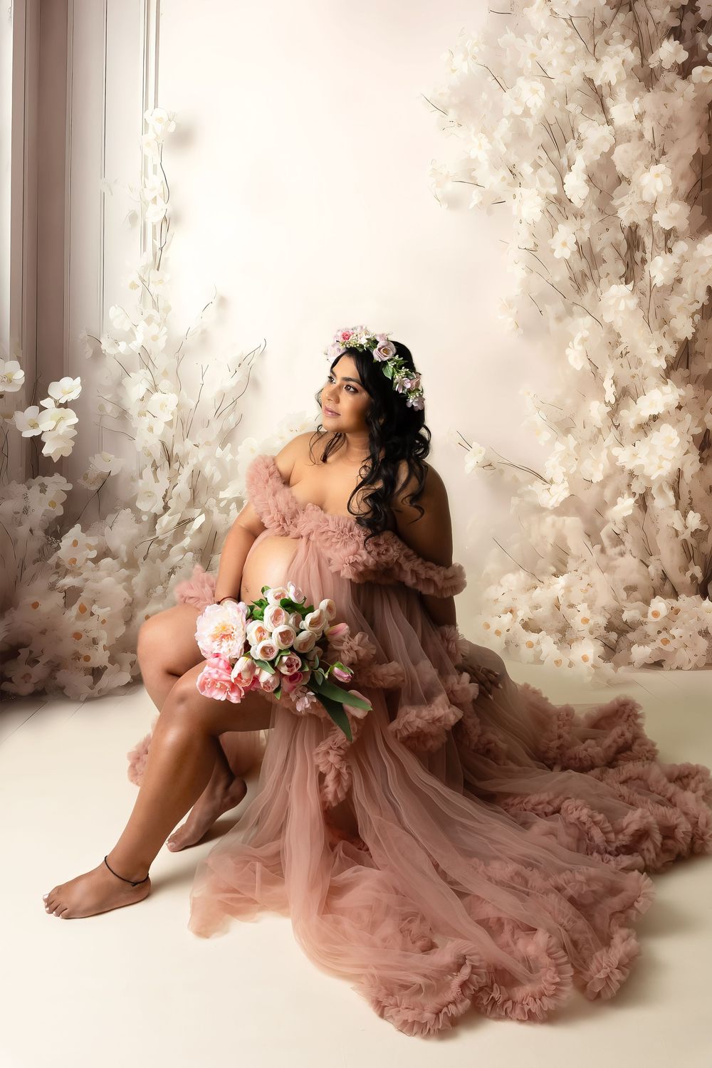 maternity studio photographer in greensboro
