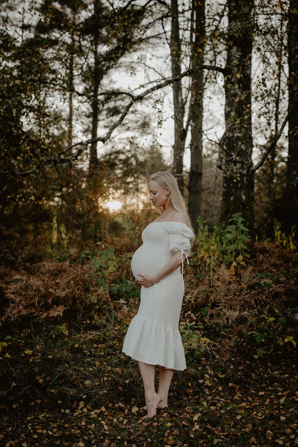 Gravidfotografering naturlig Marks kommun