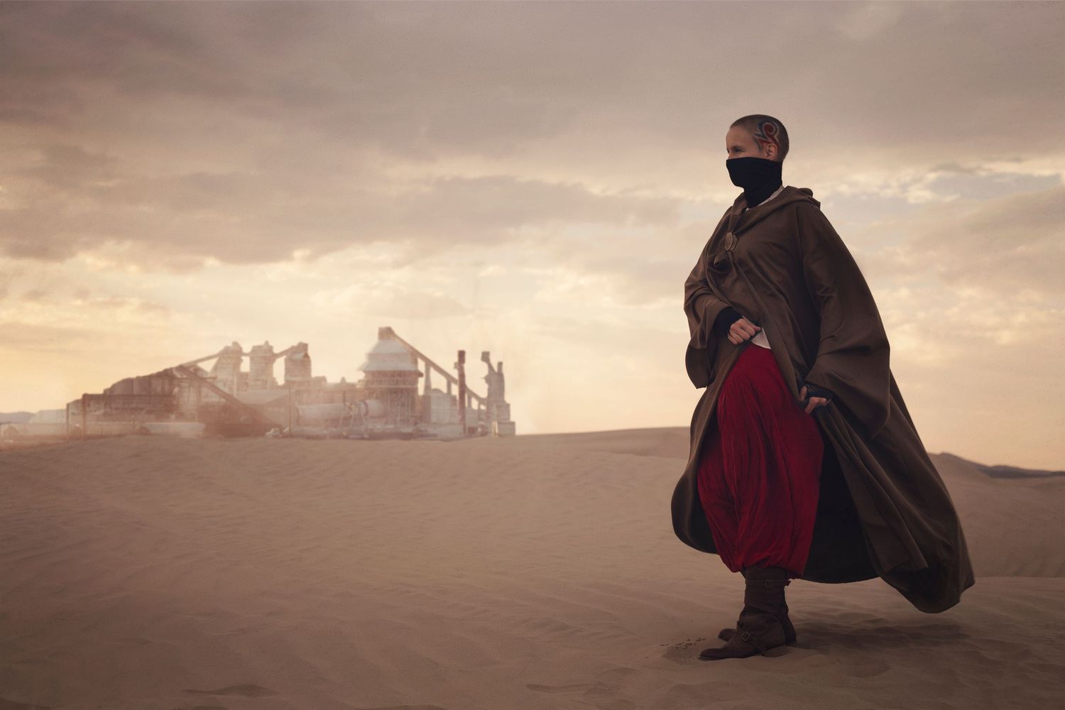Freman Dune character at Little Sahara Utah desert landscape photoshoot