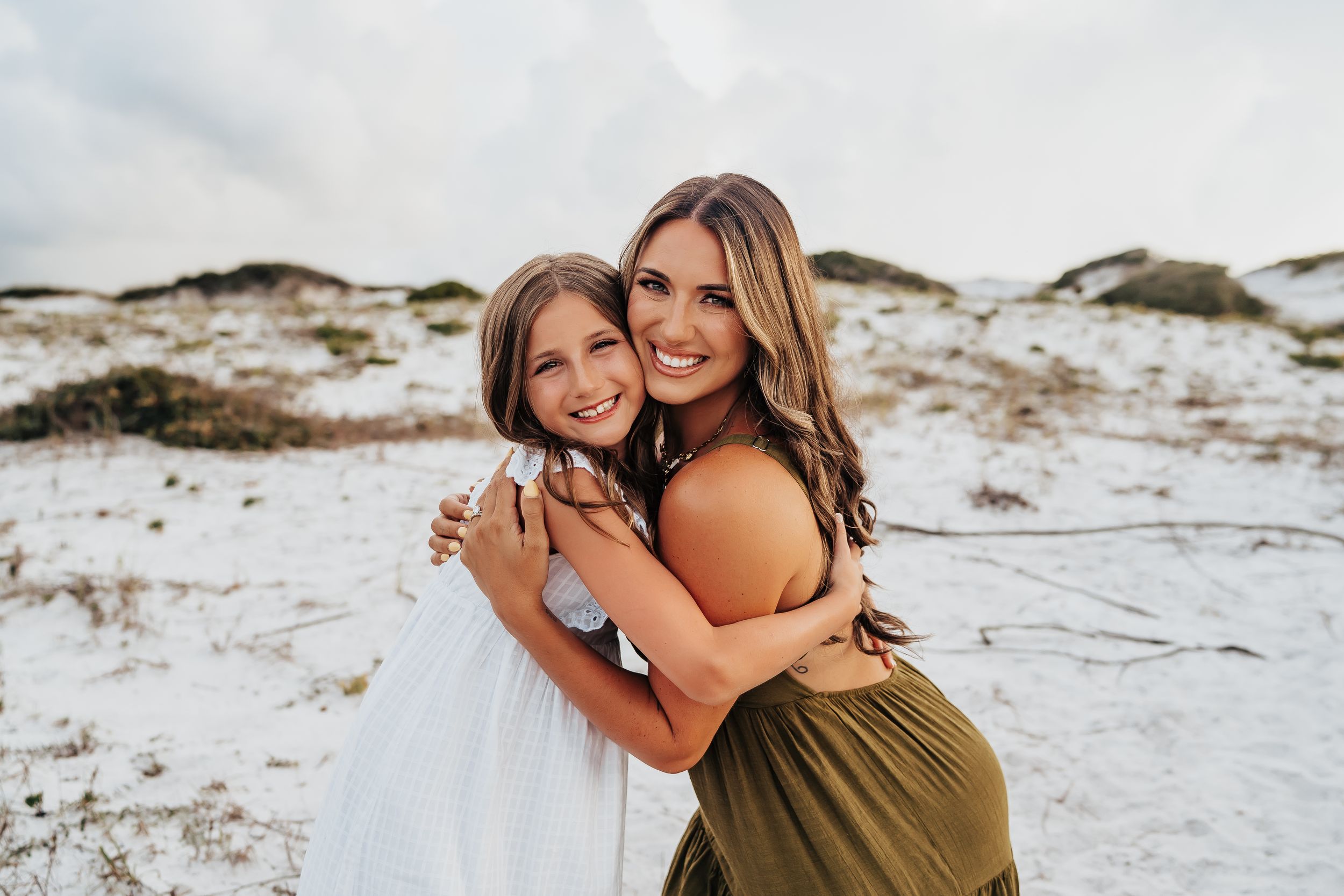 30A Grayton Beach family photo session - 3 generations of mom, daughter, granddaughter
