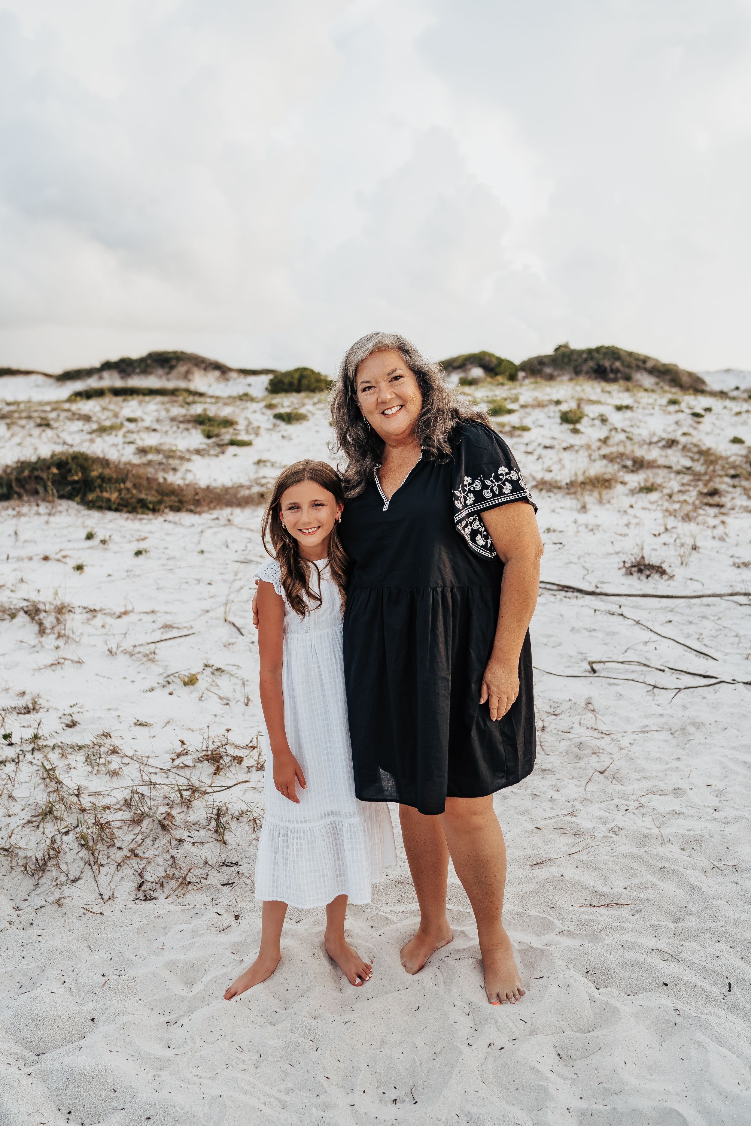 30A Grayton Beach family photo session - 3 generations of mom, daughter, granddaughter