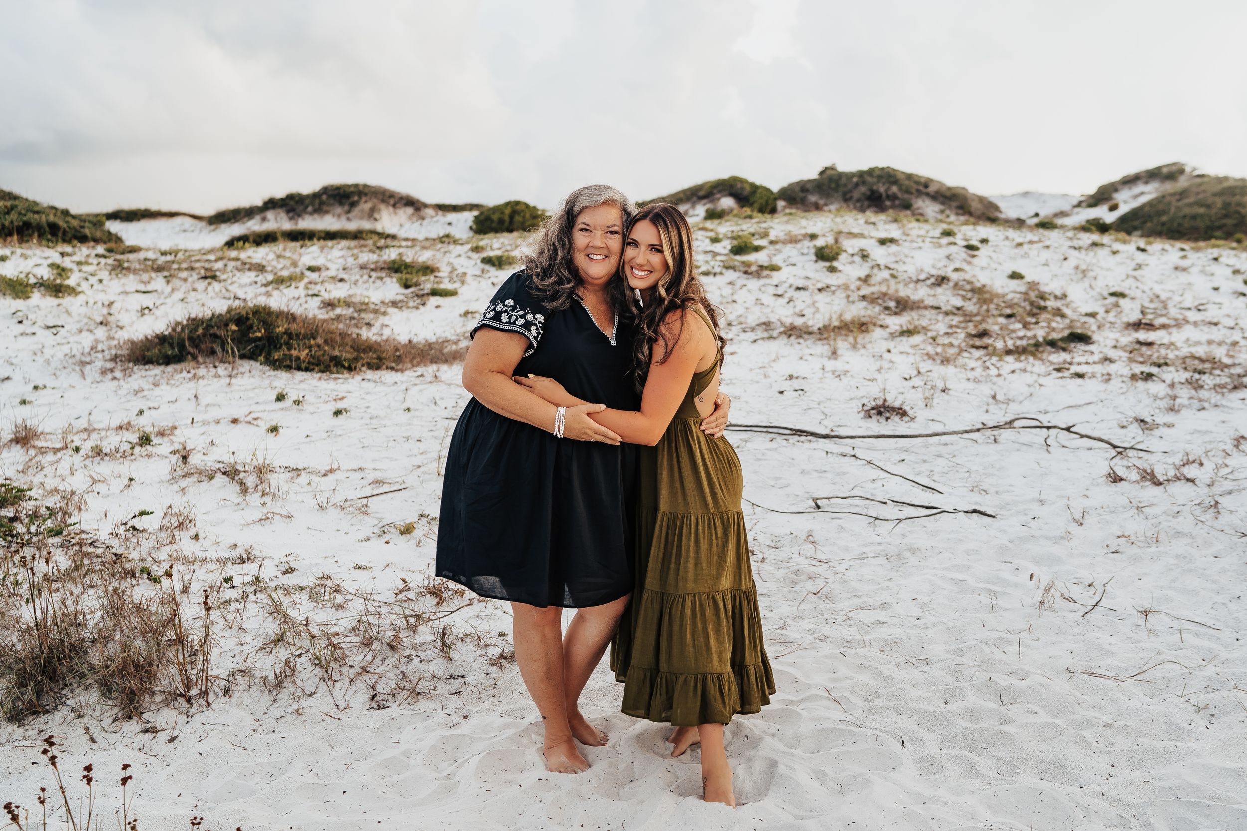 30A Grayton Beach family photo session - 3 generations of mom, daughter, granddaughter