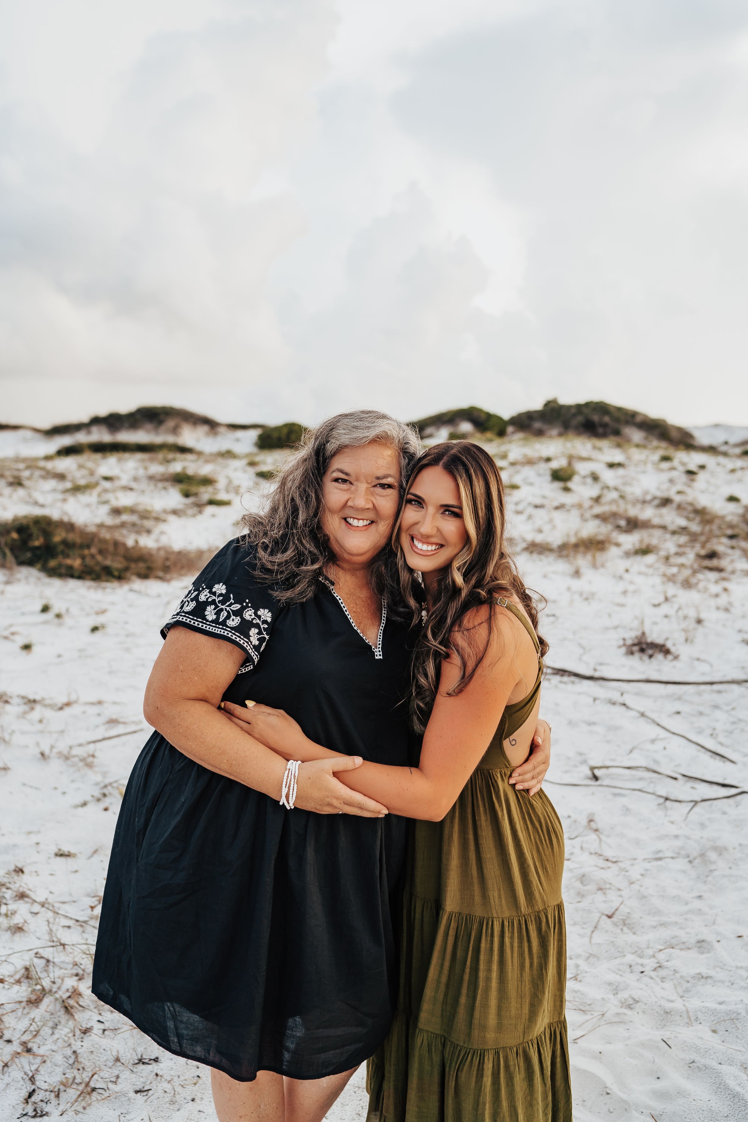 30A Grayton Beach family photo session - 3 generations of mom, daughter, granddaughter