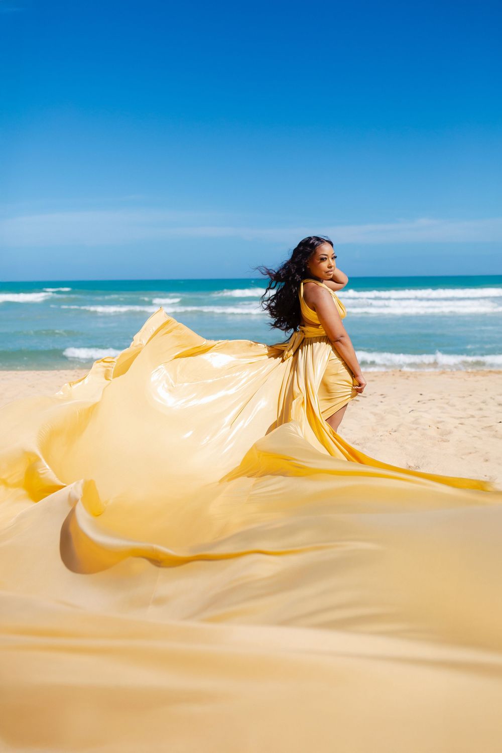 Flying dress Punta Cana, Photo session on the beach. For woman, couple, celebrate birthday,  anniversary