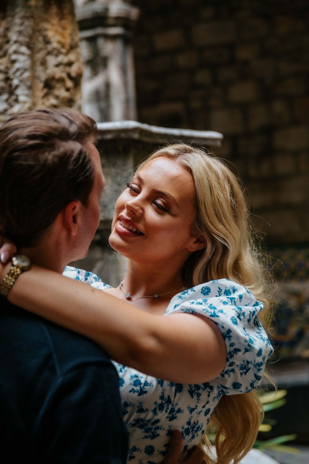 Playful and natural couple portraits Old City