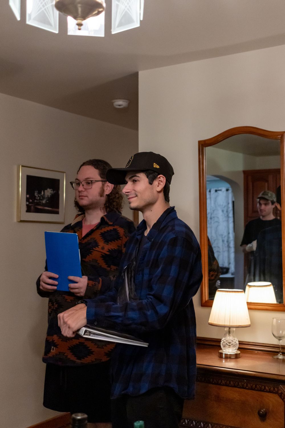 Behind the scenes photography on a film set