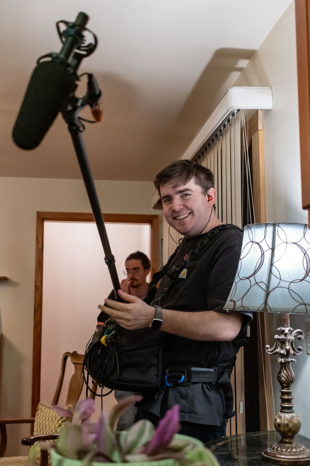 Behind the scenes photography on a film set