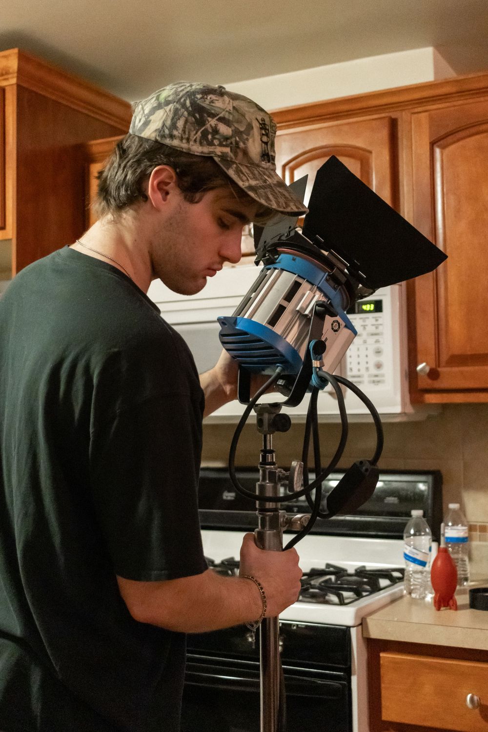 Behind the scenes photography on a film set