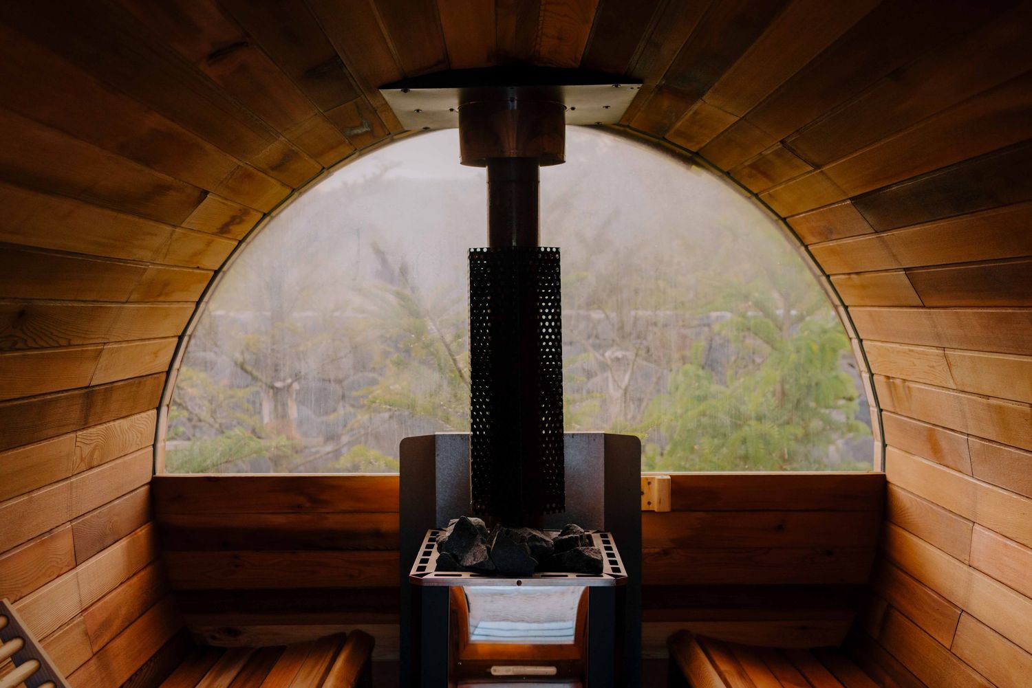 swedish sauna in chwihoga house, korea