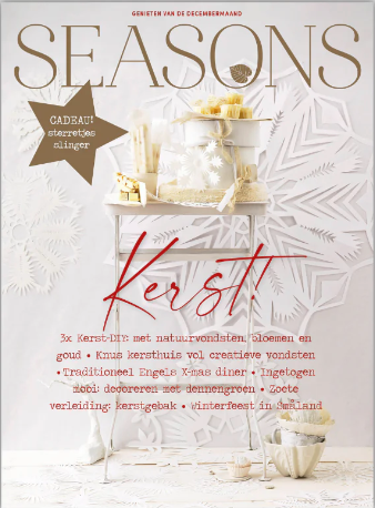 French HOME magazine issue 109 featuring a serene Normandy interior with rustic wooden furniture and neutral tones, titled L'hiver au calme.