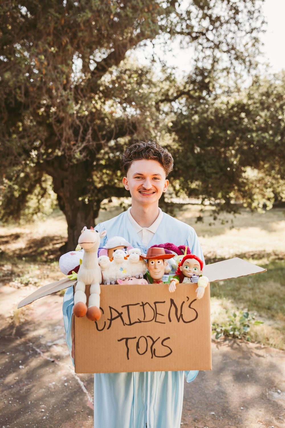 toy story themed senior session in yucaipa ca