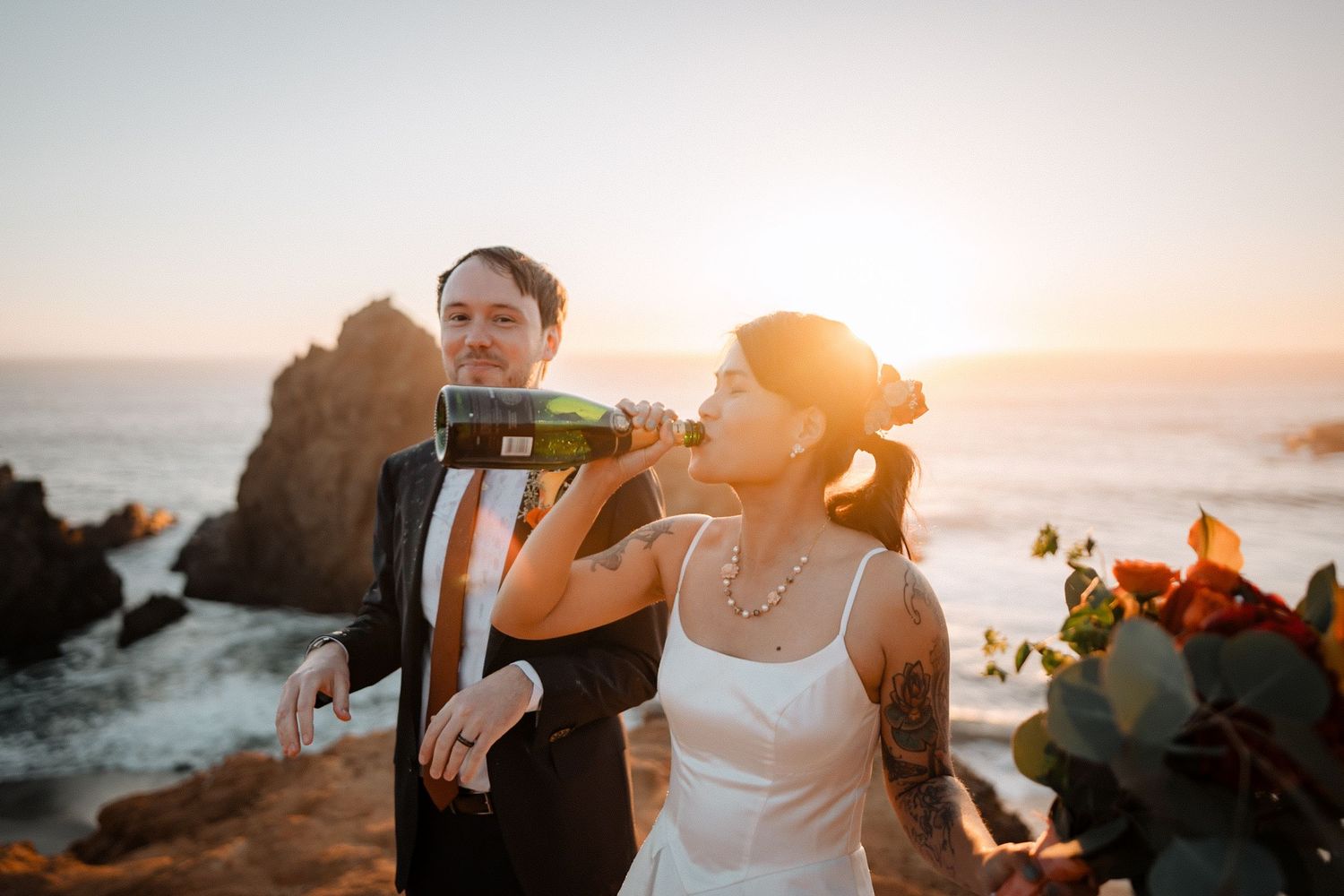 candid elopement photos