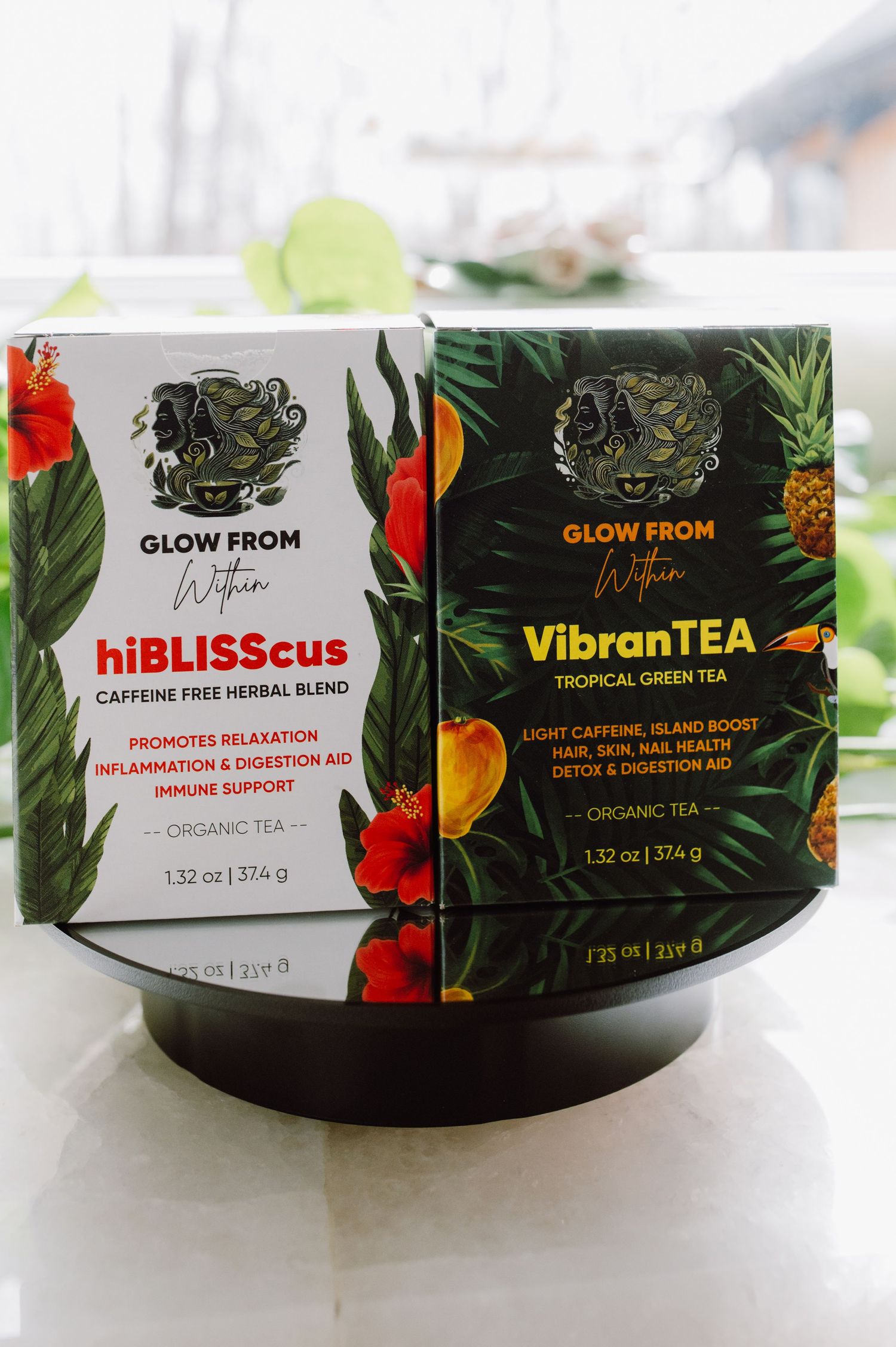 Local New Jersey tea maker creating small batch herbal blends. Woman-owned tea business in New Jersey packaging handmade teas