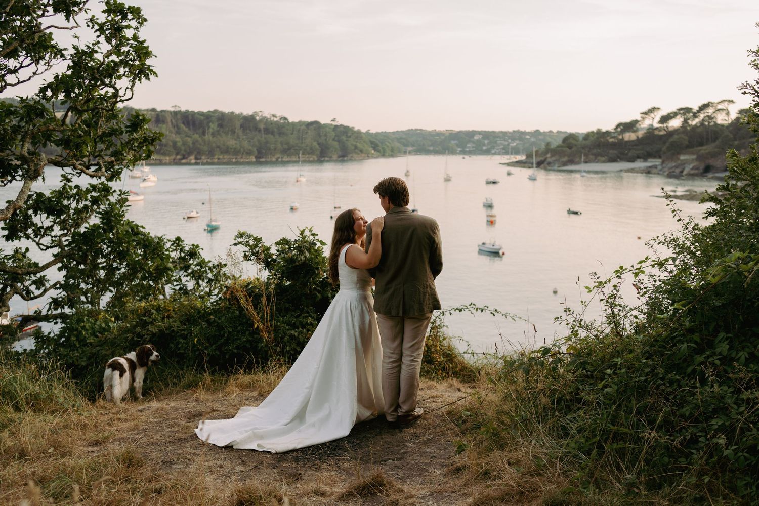 Wedding photography in Helford river, Cornwall