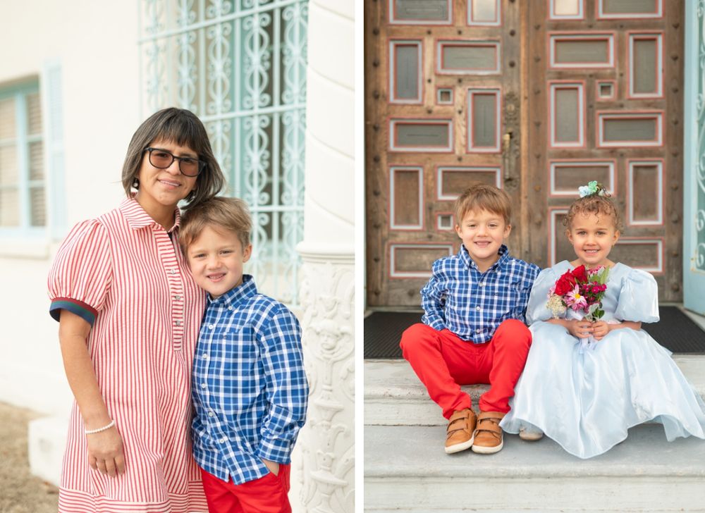 Four Year Girl Old Birthday Milestone Session with Family and Grandparents at OKWU by Bartlesville Family Photographer Kristi BRay