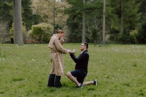 A stunning proposal at Westonbirt Arboretum captured by a Cotswolds engagement photographer.