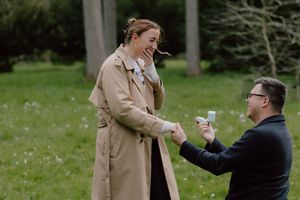 A stunning proposal at Westonbirt Arboretum captured by a Cotswolds engagement photographer.