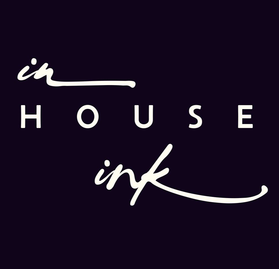 In House Ink logo in white script and bold text on a dark navy background.