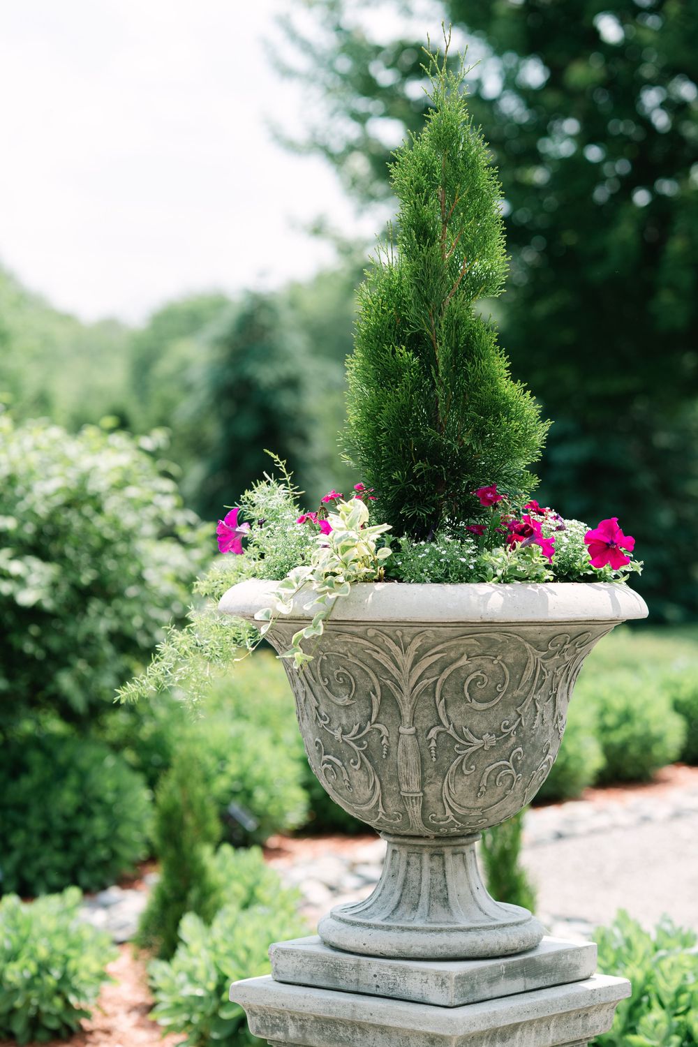 a close up of the European design in bride's family home in Independence, MN