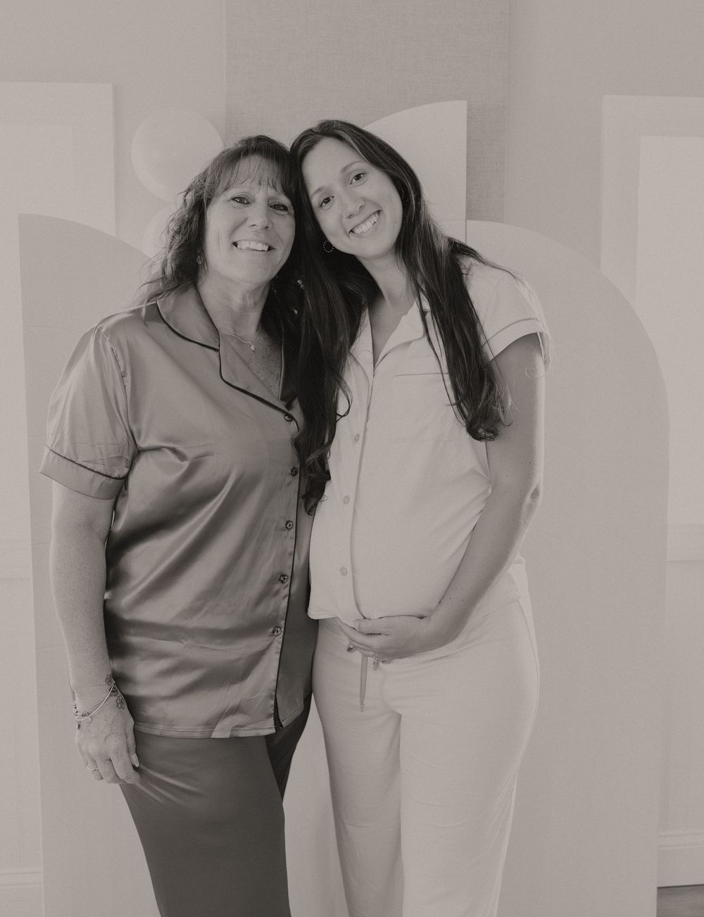 At-home maternity photoshoot.