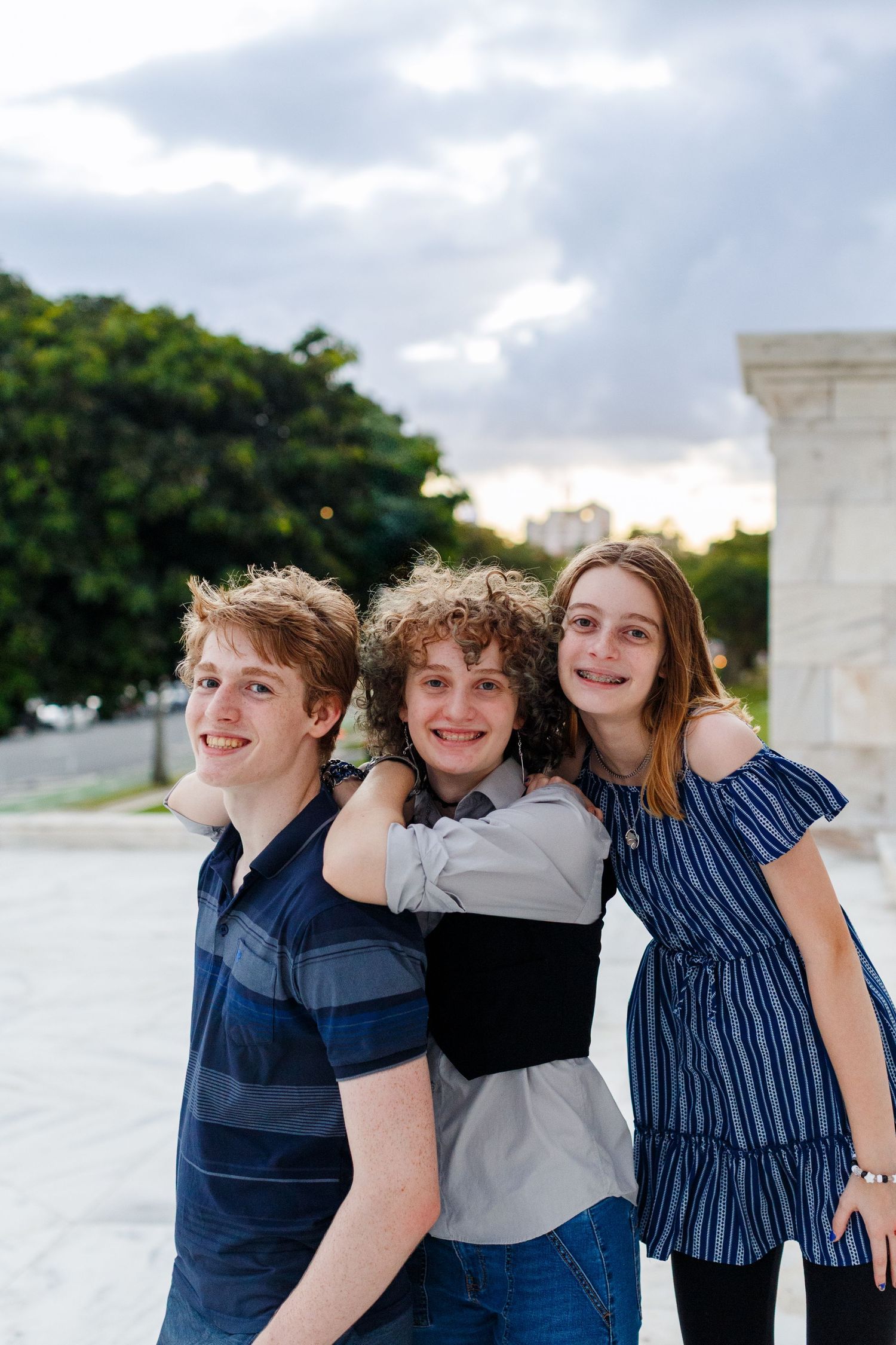 Family portrait. Capitol Building. San Juan, Puerto Rico.