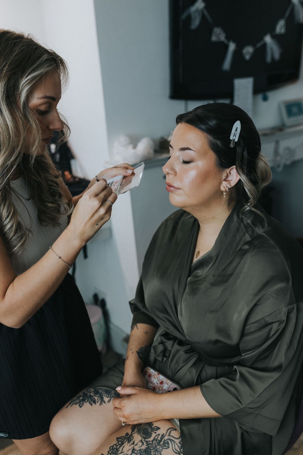 the wellbeing farm wedding photography bridal prep