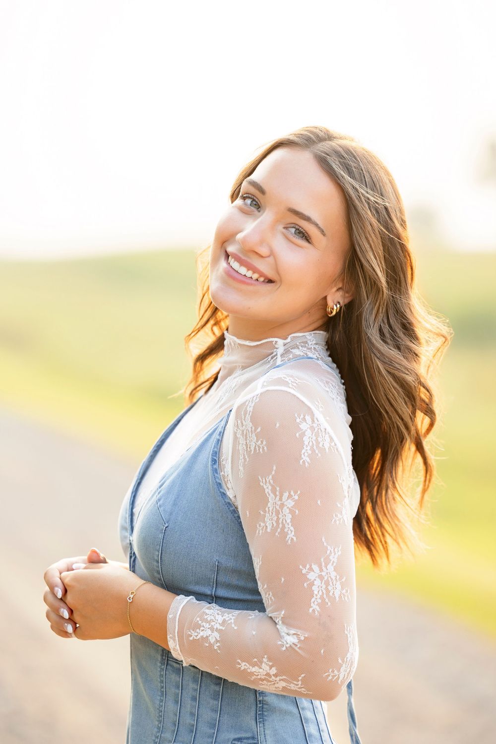 Senior girl portrait session in Clear Lake, Iowa.