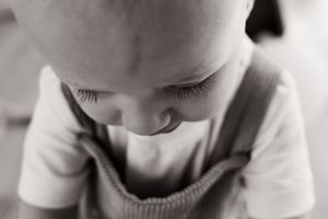 Eyelash detail shot during milestone session at Bishopdale studio Christhchurch