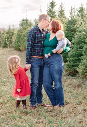 Christmas Tree Farm in Mason, Michigan. Family photo shoot.